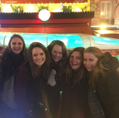 happy ladies in front of our tuktuk