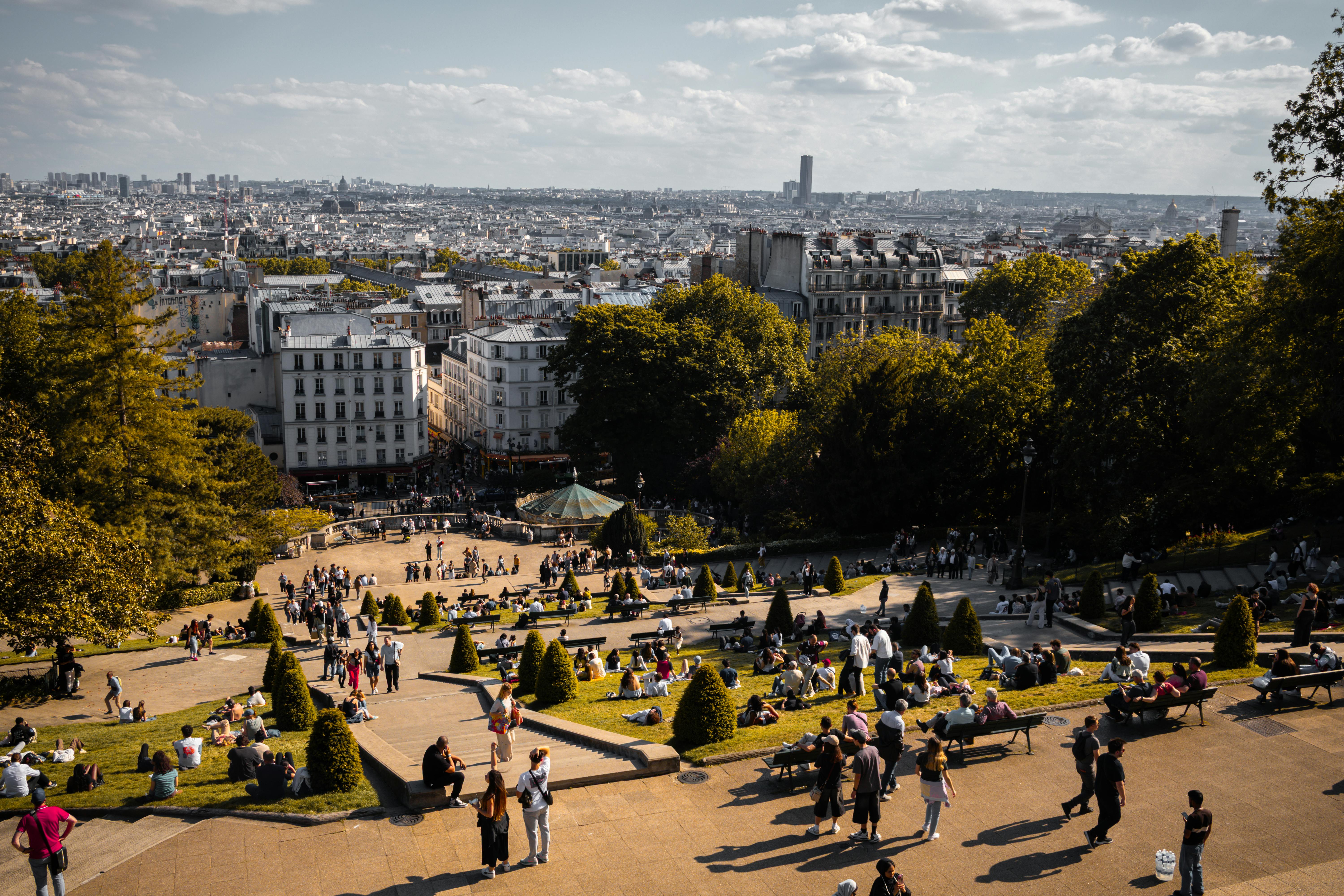 Vue panoramique de Paris depuis Montmartre