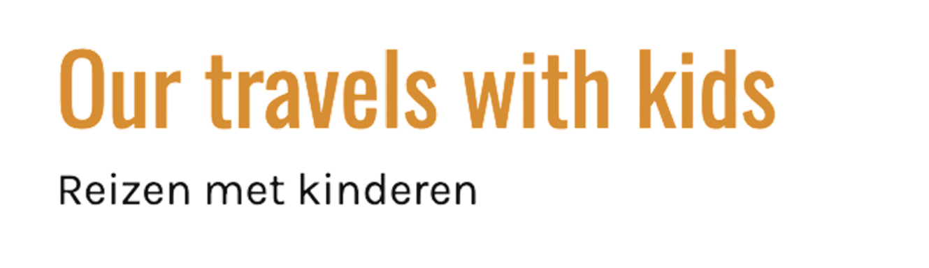 Logo Our Travels With Kids, blog de voyage en famille partenaire de Tuktuk Ride