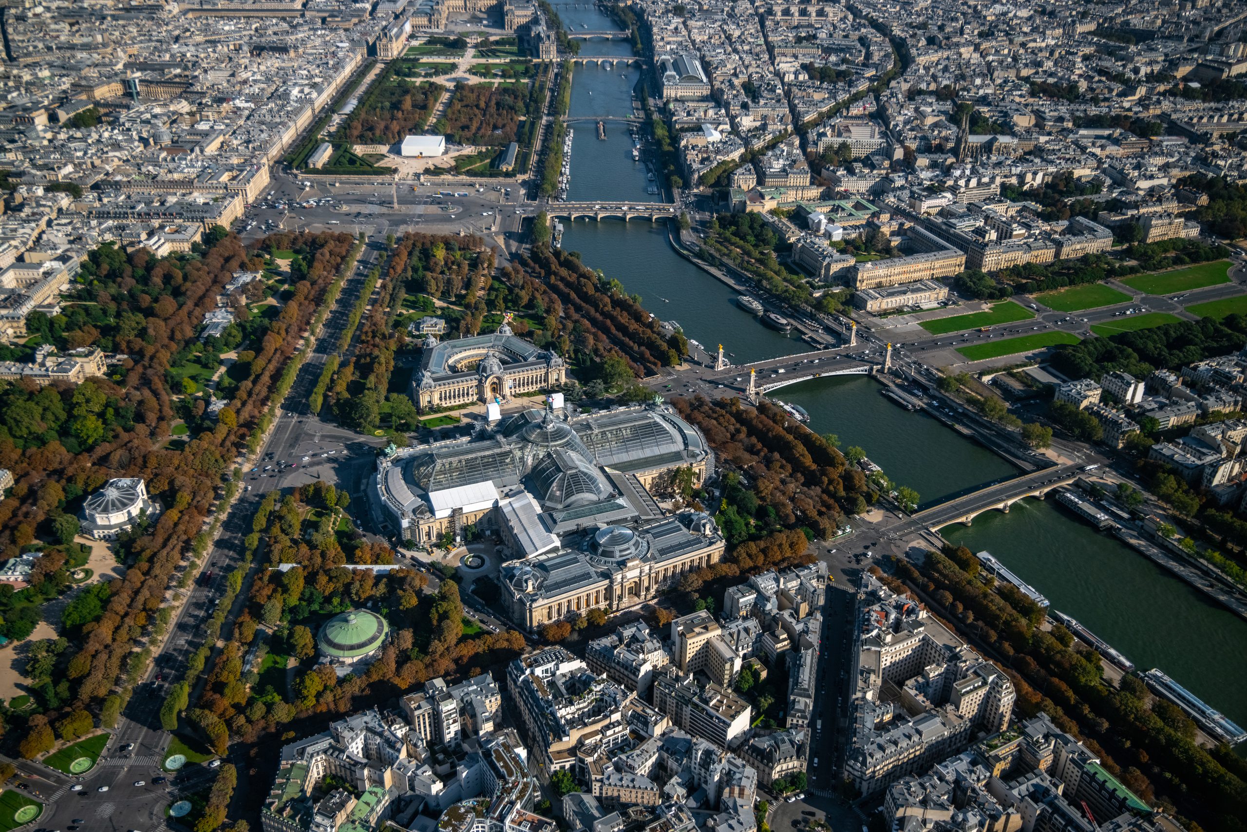 Vue aérienne de Paris