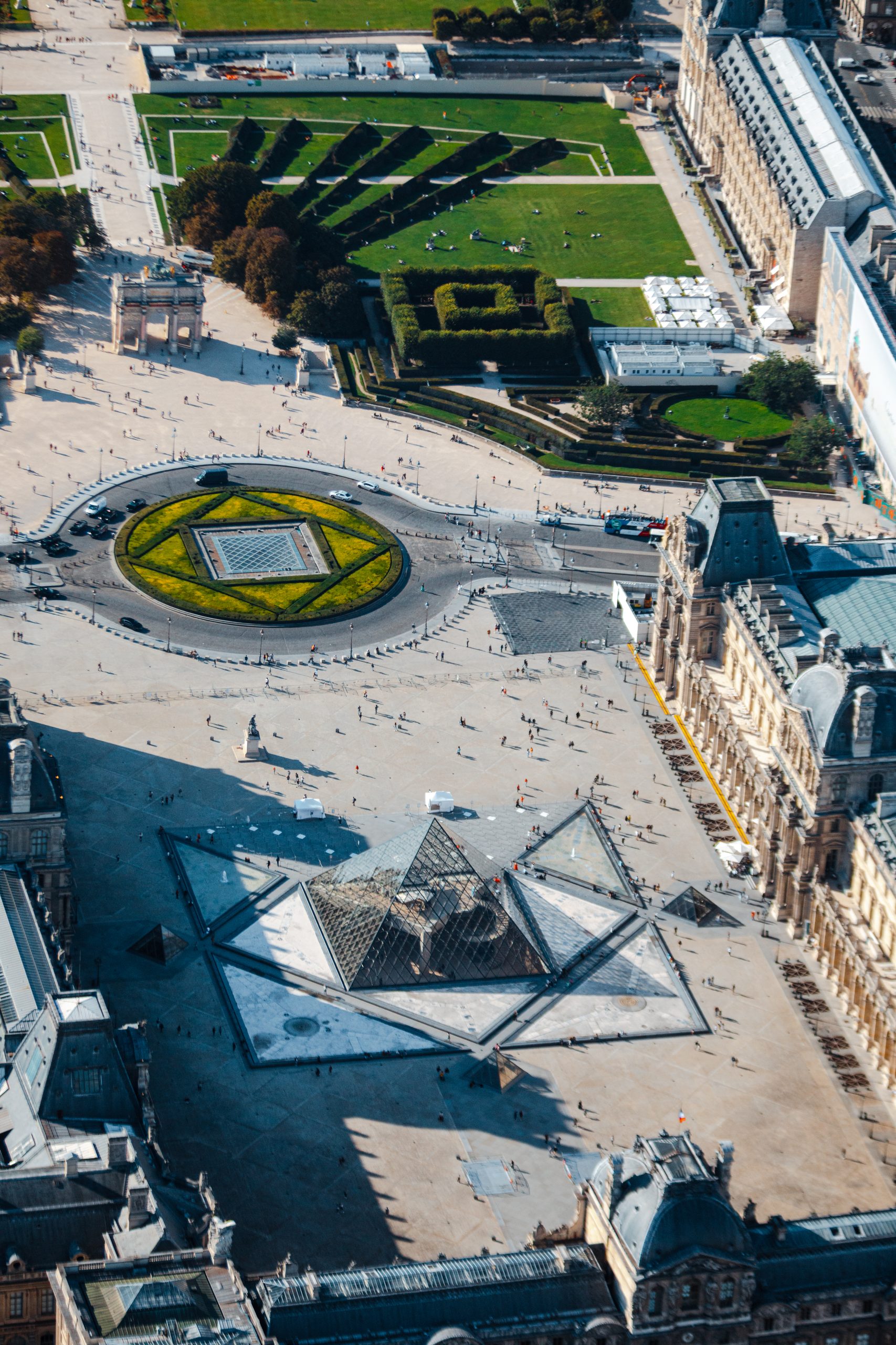 Vue aérienne du Louvre